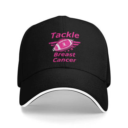 October We Wear Pink Rainbow Breast Cancer Awareness Ribbon Sandwich Cap Baseball Cap