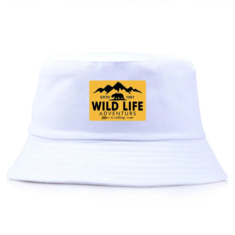 Wild Life Printed Reversible Bucket Hat Woman Man