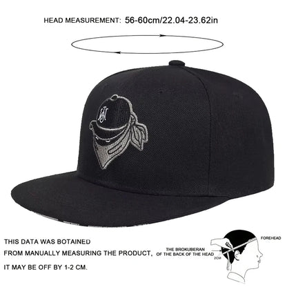 Unisex Masked Embroidery Hip-hop Hats Snapback Cap Baseball Caps