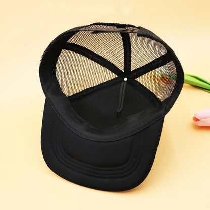 Children's Big Stupid Goose Print Mesh Breathable Baseball Cap