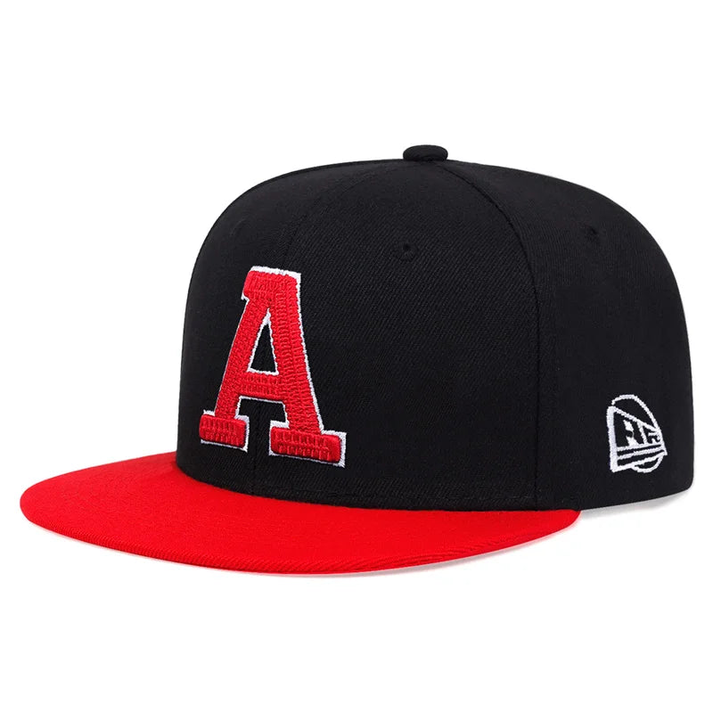 Unisex A Letter Embroidery Hip Hop Hat
