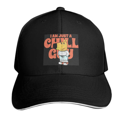 Vintage I Am Just A Chill Guy Cap Fashion Casual Baseball Caps
