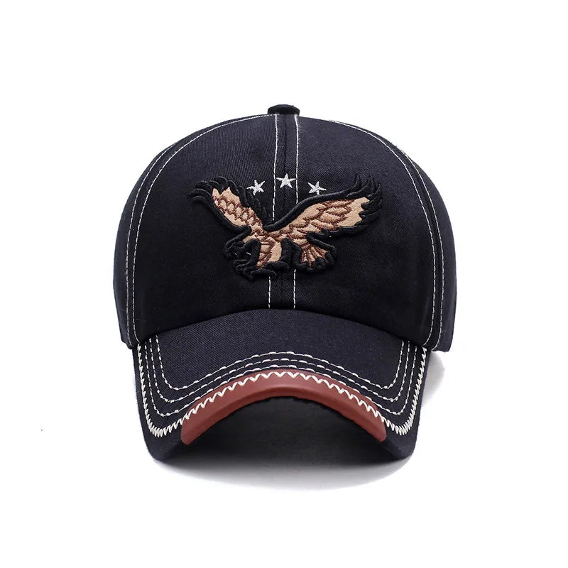 Baseball Cap Eagle Embroidery Korean Version