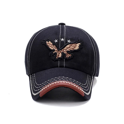 Baseball Cap Eagle Embroidery Korean Version