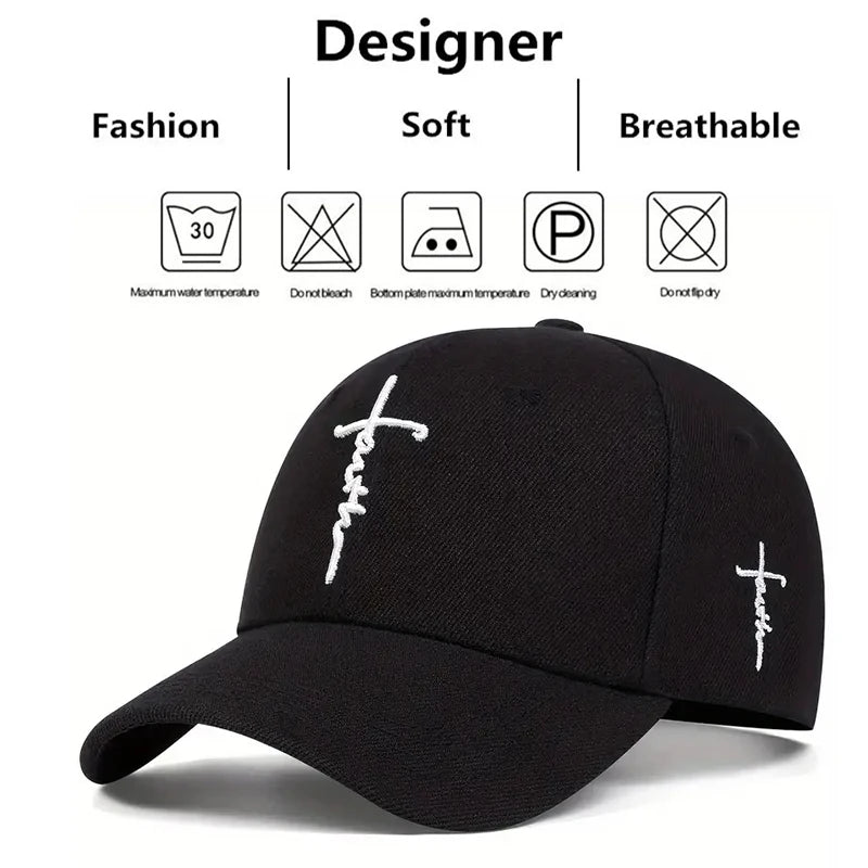 Fashion LOVE Cross Embroidered Baseball Hat Unisex Personality Hat Hip Hop Hat