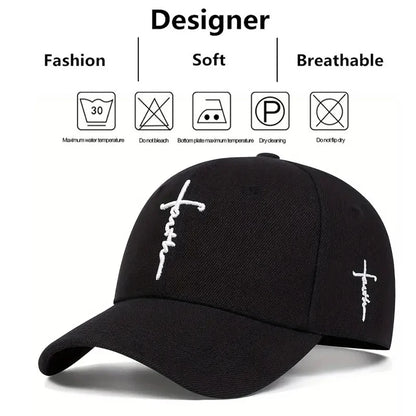 Fashion LOVE Cross Embroidered Baseball Hat Unisex Personality Hat Hip Hop Hat