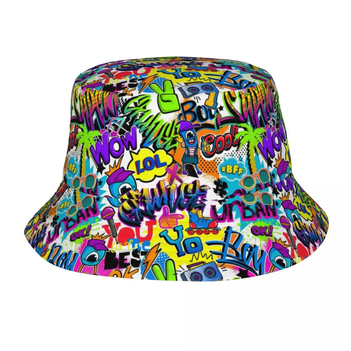 Comic Graffiti Art Bucket Hat