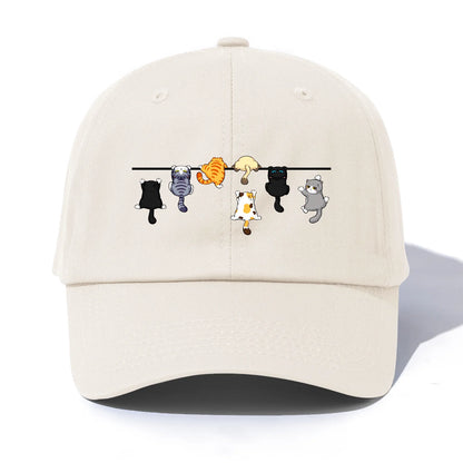 Cats Print Baseball Cap For Adults