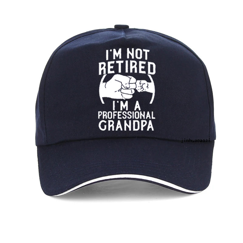 I'm Not Retired I'm A Professional Grandpa Funny Baseball Cap