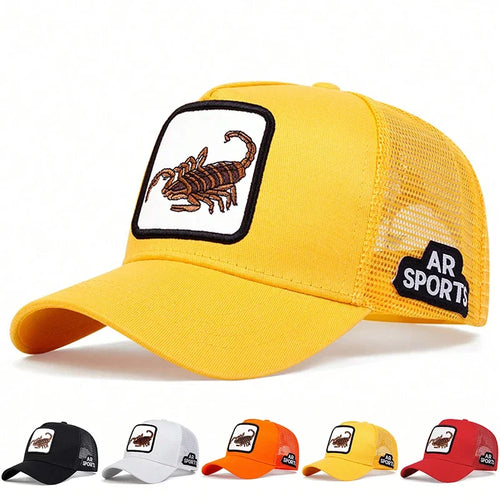 Unisex Scorpion Embroidery Baseball Caps