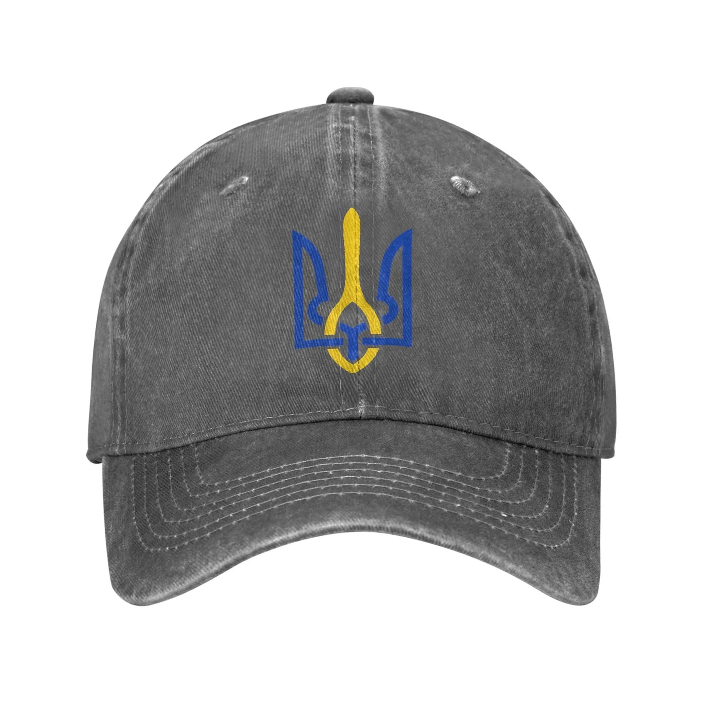 Ukrainian Coat Of Arms Washed Baseball Cap