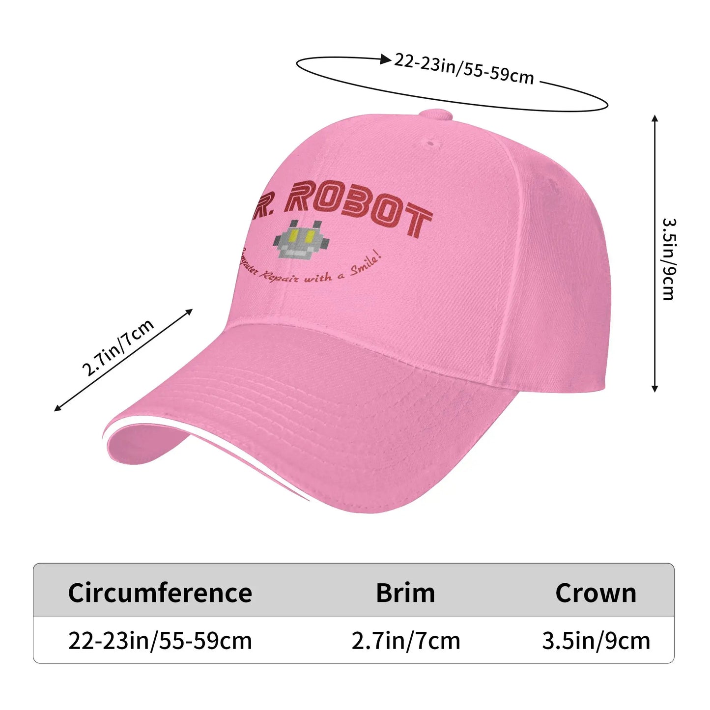 Mr. Robot Computer Repair Smile Baseball Cap