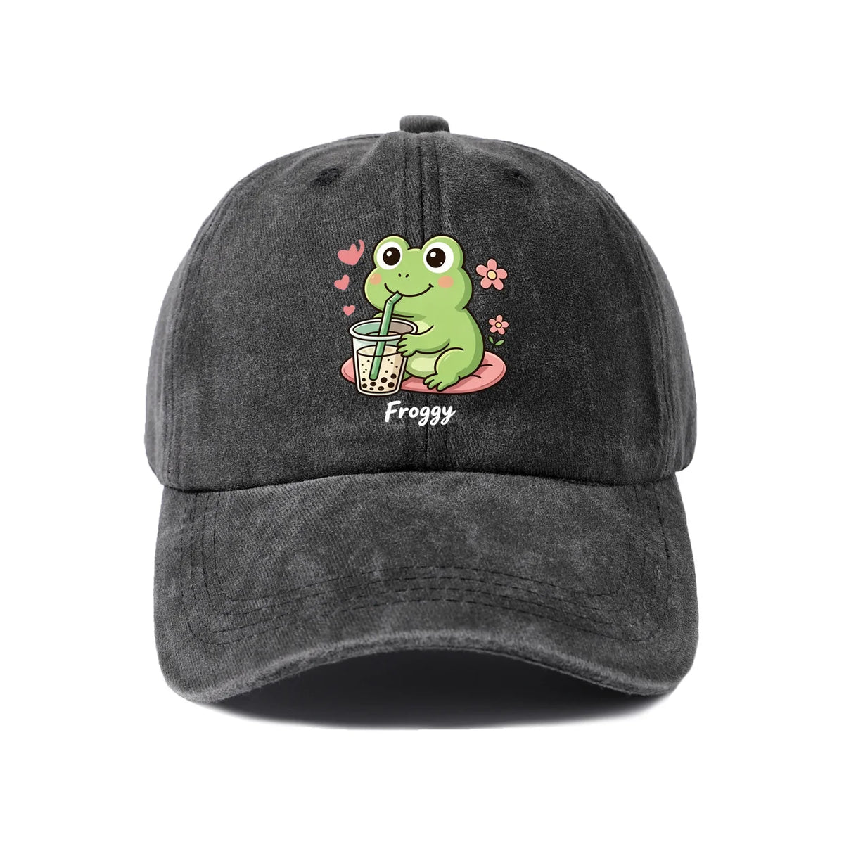 Cute Froggy Character Graphic Baseball Cap