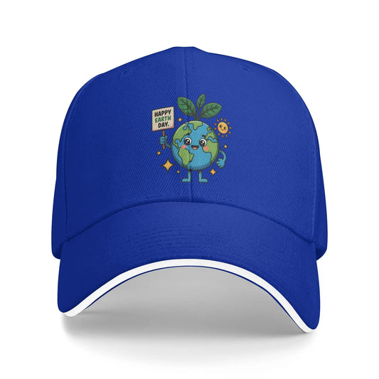 Planet Earth Saying Happy Earth Day Baseball Caps