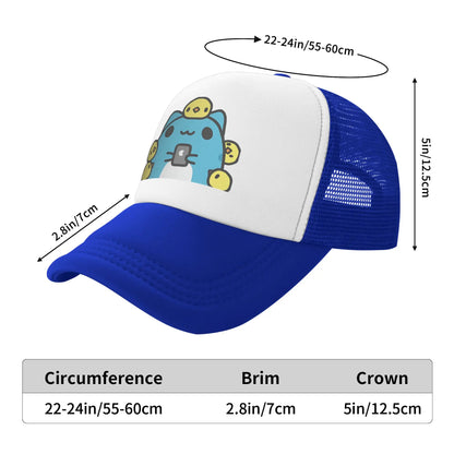 Adult Bugcat Capoo Funny Friends Trucker Hat Mesh Baseball Cap