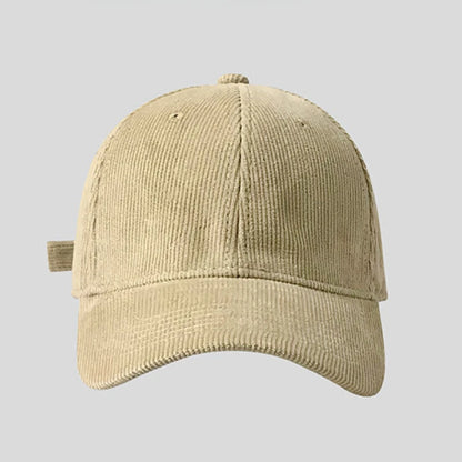 60-65cm Solid Color Lamp Core Plush Hat Casual Big Headed Men's Style Baseball Hat