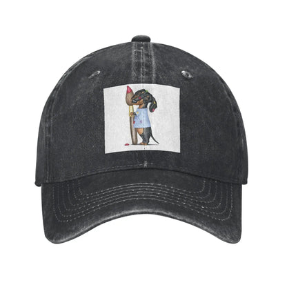 Dachshund Dog Art Baseball Cap