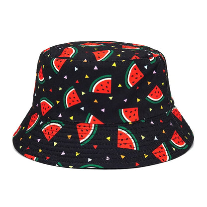 Fashion Print Hip Hop Bucket Hat Summer Men Fisherman Caps