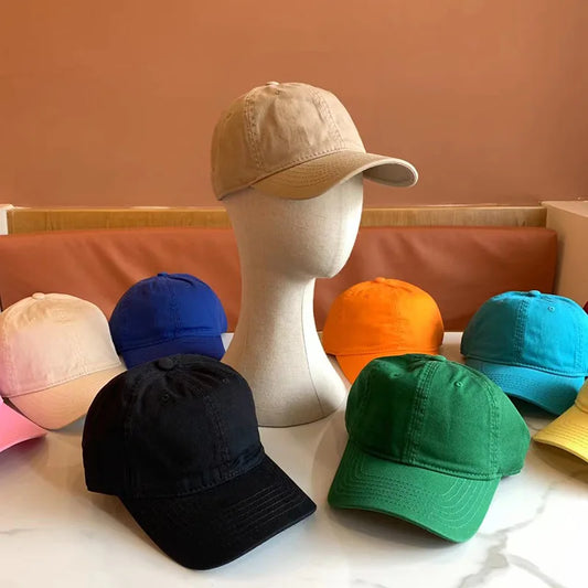 Simple Solid Color Cap Men And Women Casual Fashion Trend Baseball Cap