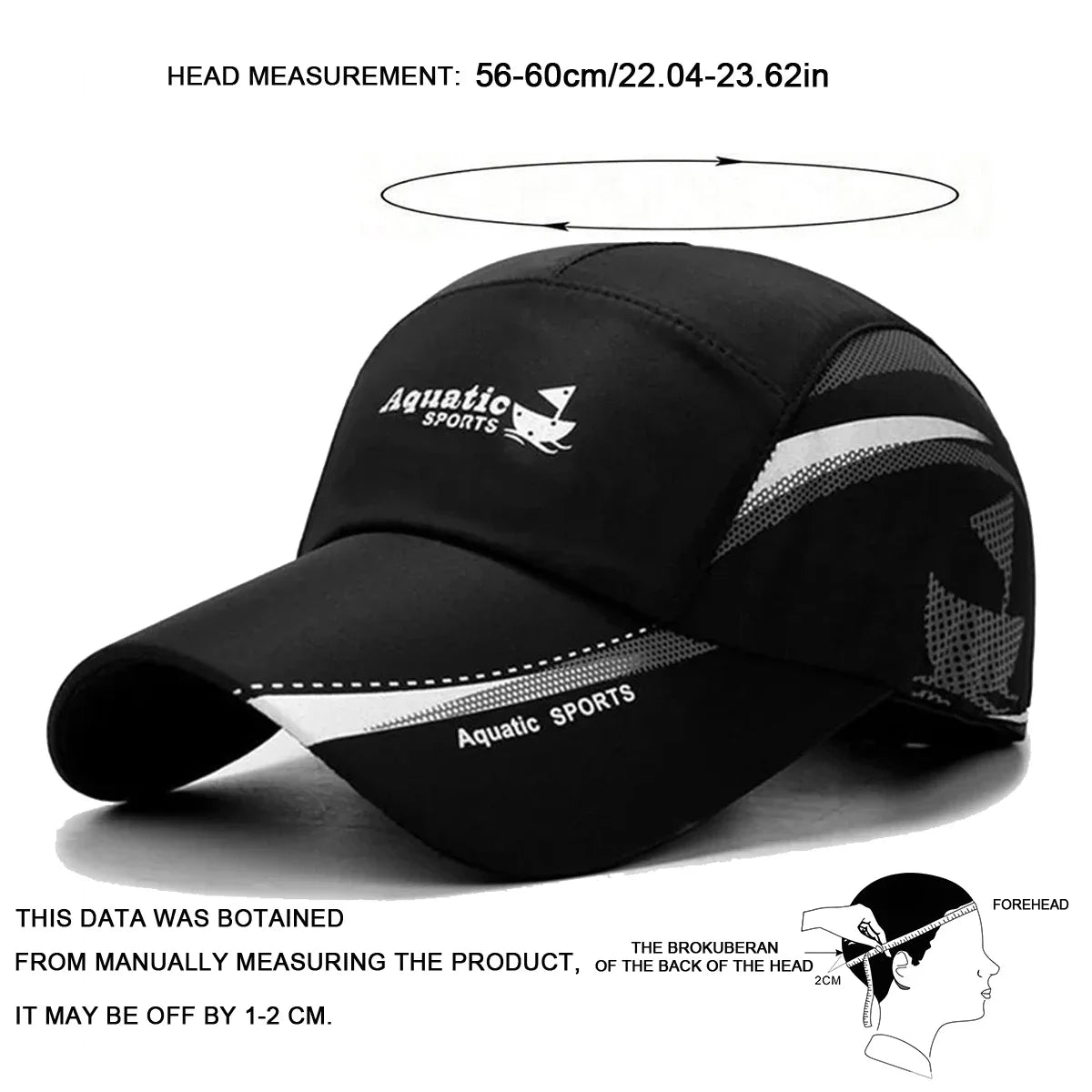 Unisex Aquatic Sport Boat Print Baseball Caps Sunscreen Hat Sports Cap