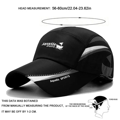 Unisex Aquatic Sport Boat Print Baseball Caps Sunscreen Hat Sports Cap