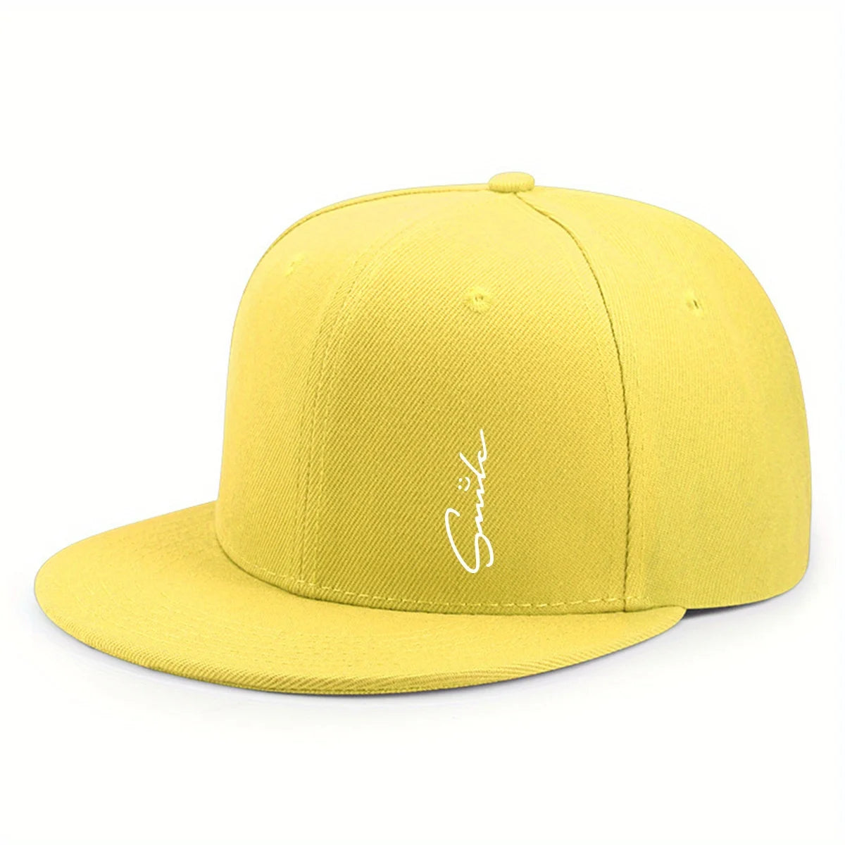 Lettered Smiley Face Print Stylish Baseball Cap For Men And Women