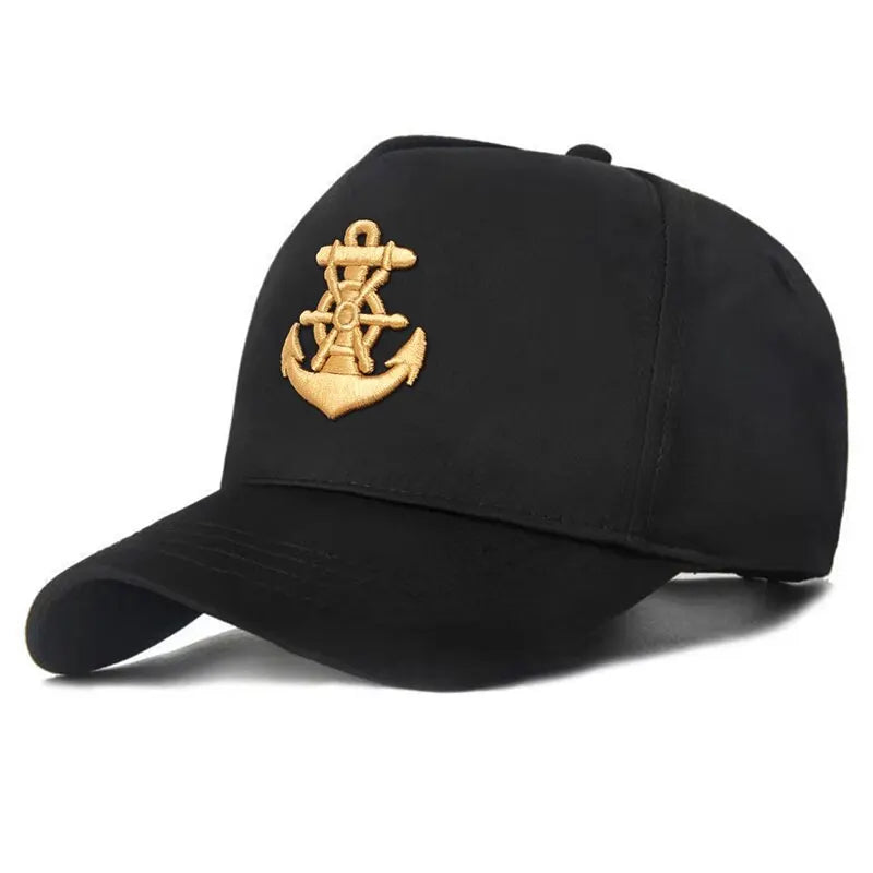 Unisex Ship Anchor Embroidery Baseball Caps Spring and Autumn Outdoor