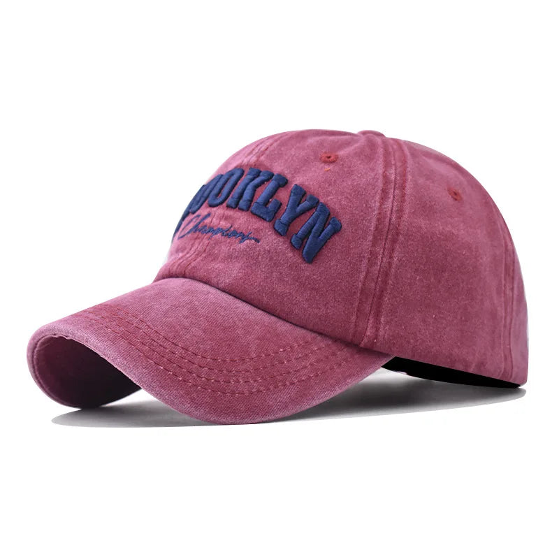 BROOKLYN Alphabet Baseball Caps 3D Letter Embroidery Hip-Hop Snapback Hats Men Women