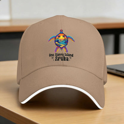 Summer Aruba One Happy Island Baseball Cap