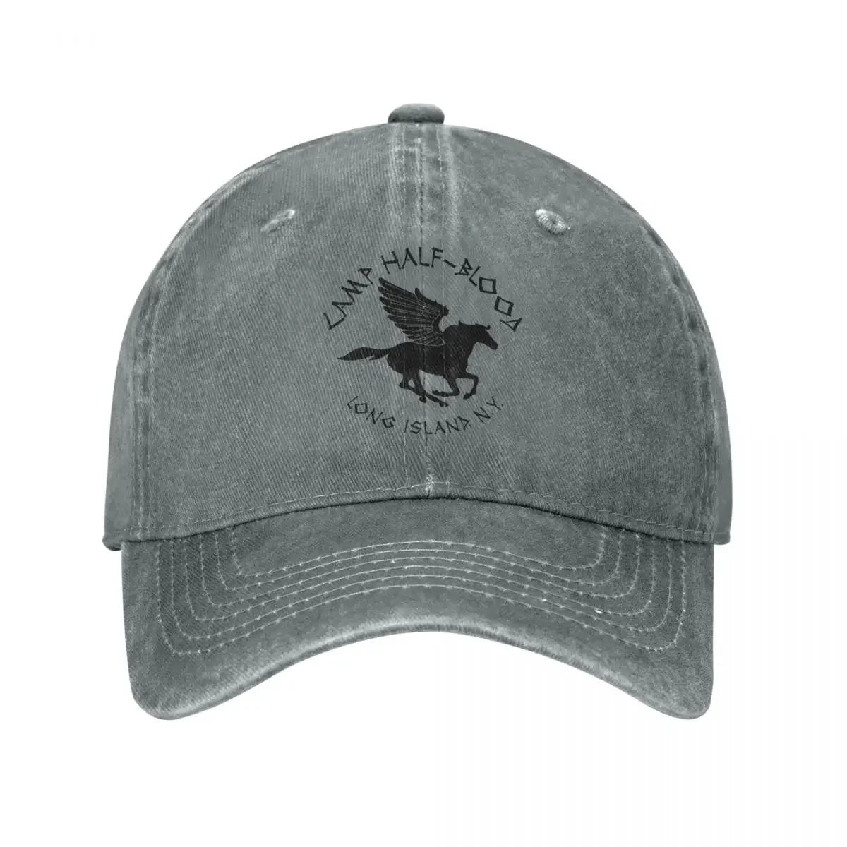Camp Half-Blood Percy Jackson Men Women Baseball Cap Distressed Denim Hats Cap Retro