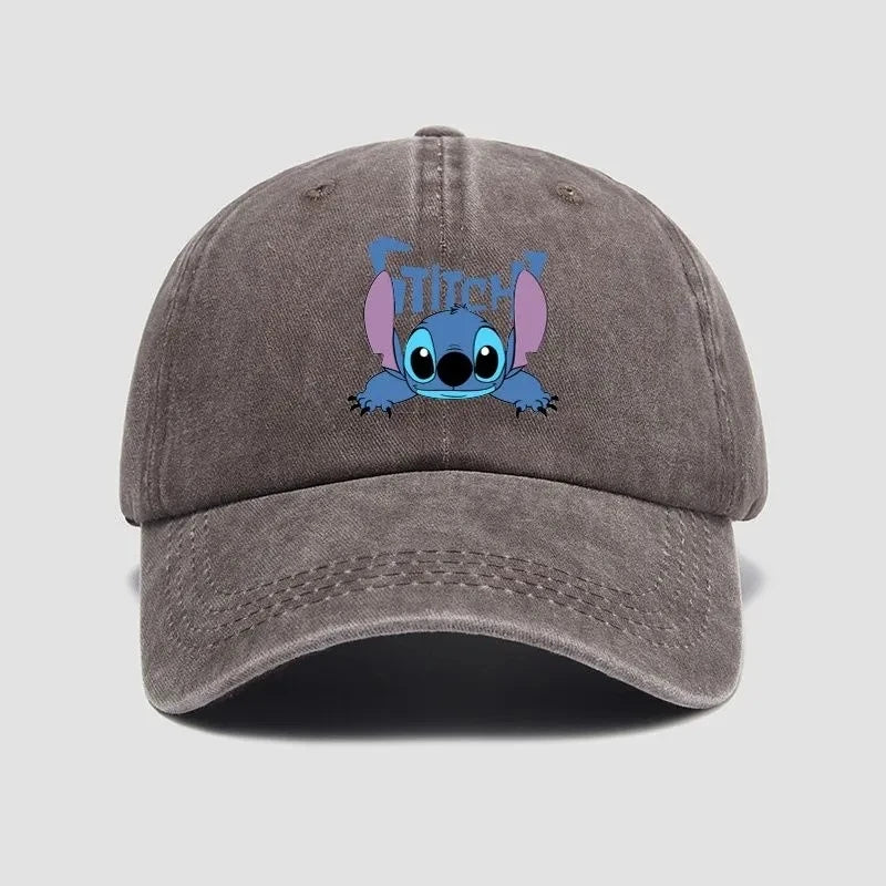 Stitch Baseball Caps Disney Cute Cartoon Anime Figures Casual Hat