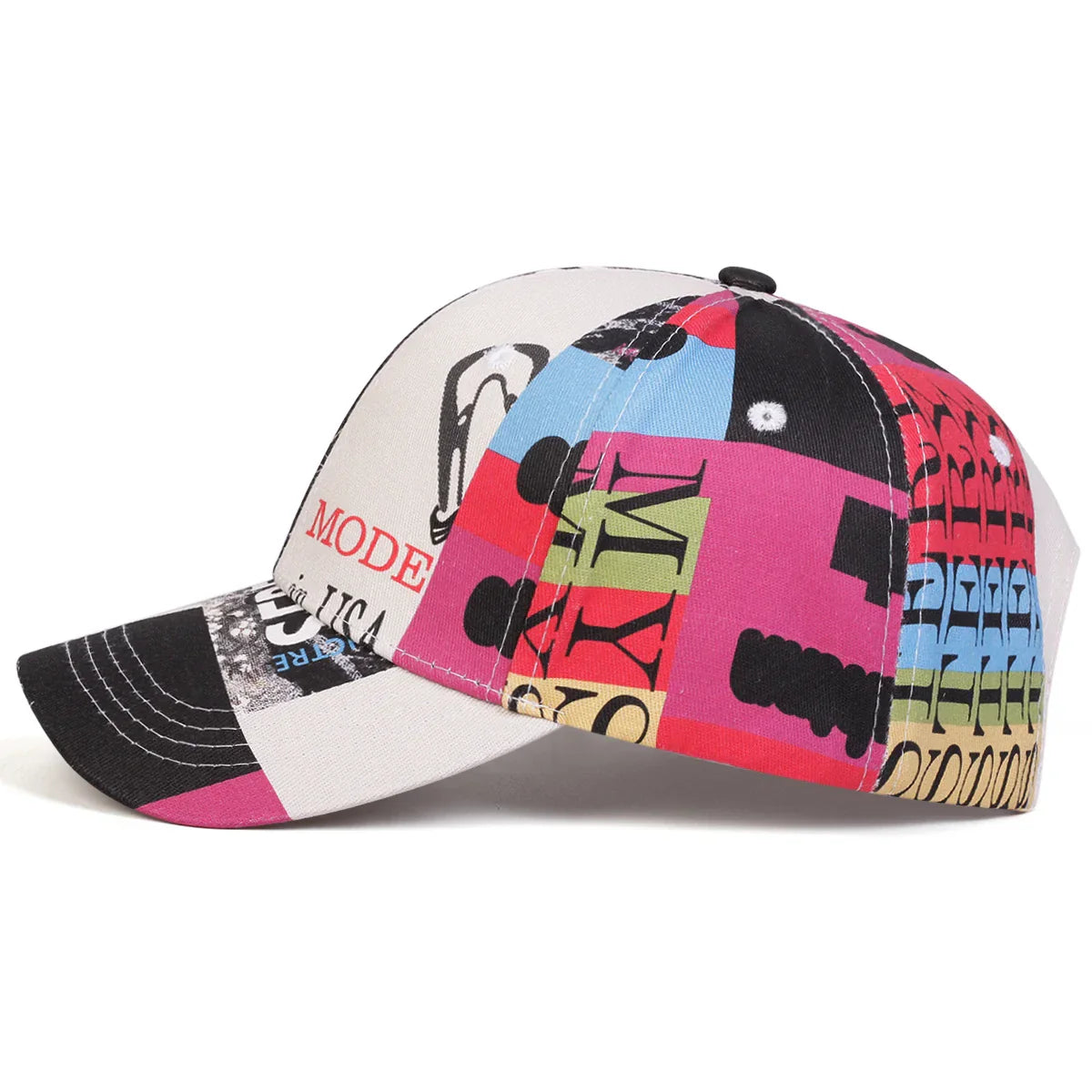 Unisex Cute Letter Graffiti Print Baseball Caps