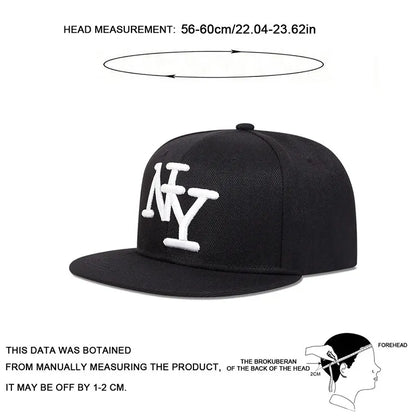 Unisex Letter Embroidery Hip-hop Hats Snapback Cap Baseball Caps Sunscreen Hat