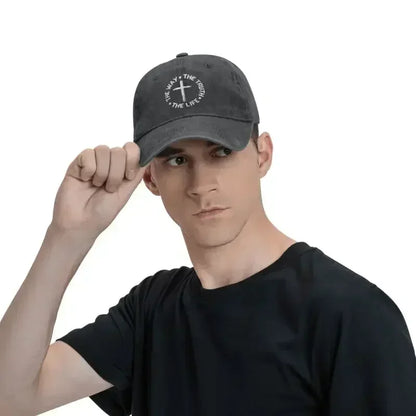Fashion Cotton The Way Truth Life Christian Baseball Cap