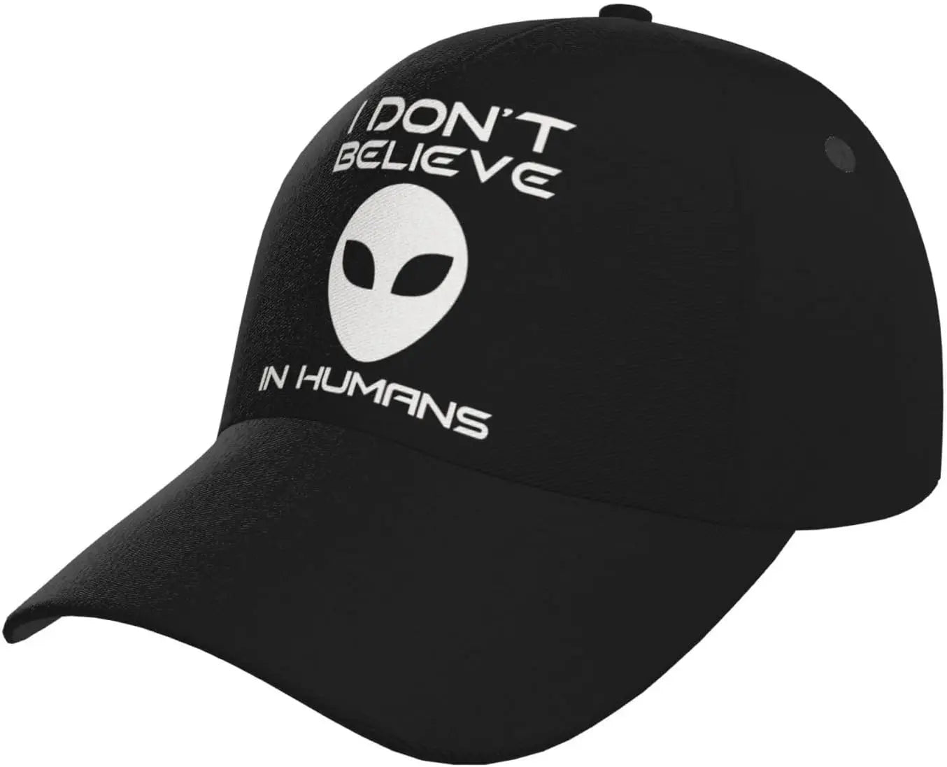 I Don't Believe in Humans Alien Fashion Curved Brim Baseball Cap