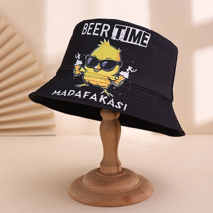 Trendy And Fashionable Printed Double-Sided Fisherman Hat
