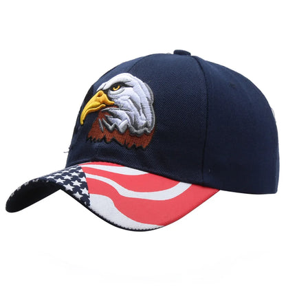 Eagle Flag Five Pointed Star Embroidered Baseball Cap