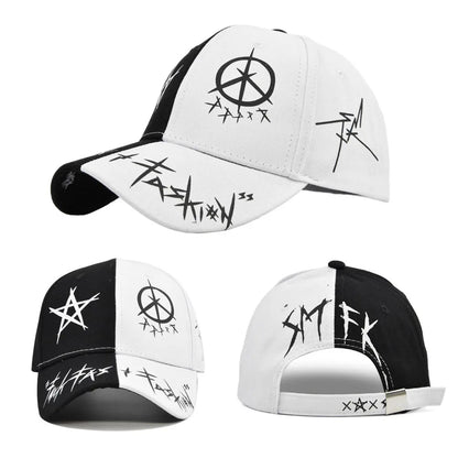Letter Baseball Cap Graffiti Sun Hip Hop Cap