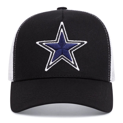 Simple Symbol Five-Pointed Star Embroidery Baseball Cap