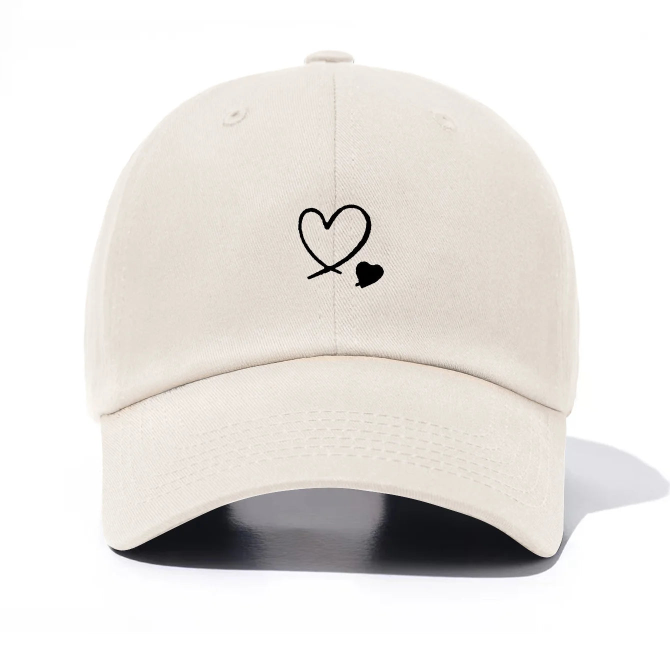 Piece Hearts Print Baseball Cap For Men & Women