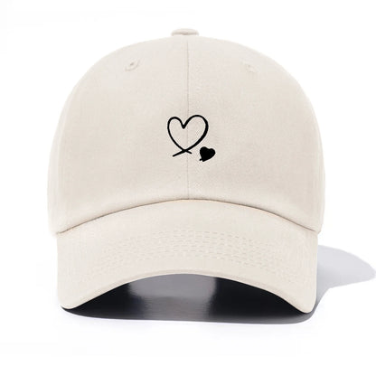 Piece Hearts Print Baseball Cap For Men & Women