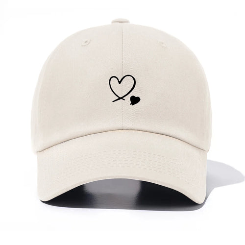 Piece Hearts Print Baseball Cap For Men & Women