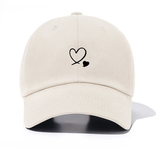 Piece Hearts Print Baseball Cap For Men & Women
