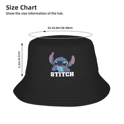 Spring Picnic Headwear Lilo & Stitch Bucket Hat Casual Men Sun Hat Nerdy Stitch Ispoti