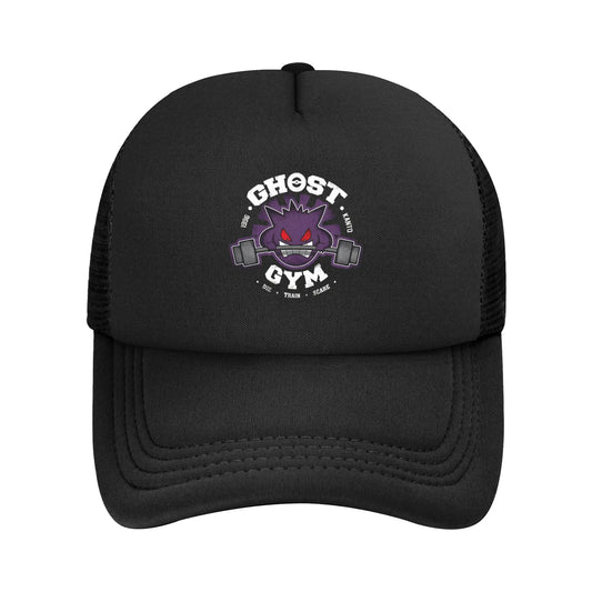 Adult Pokemoned Gym Gengar Trucker Cap Mesh Baseball Caps