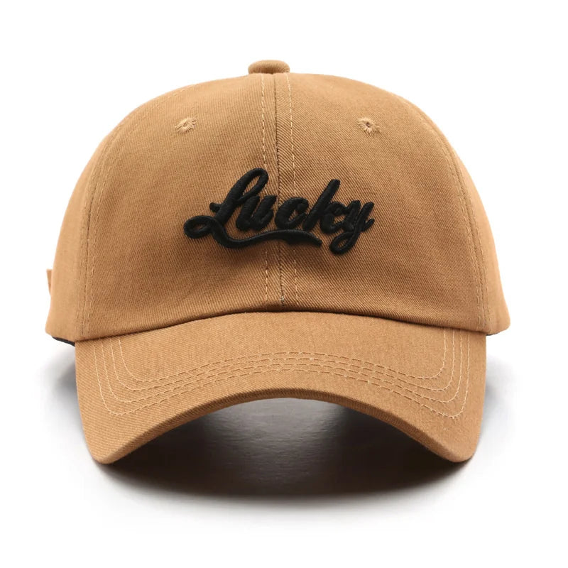 Lucky Embroidery Casual Baseball Cap For Women Men