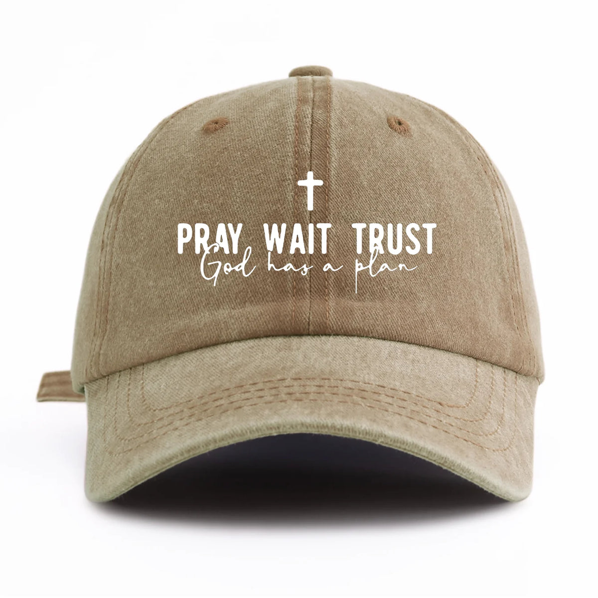 Pray Wait Trust Baseball Cap