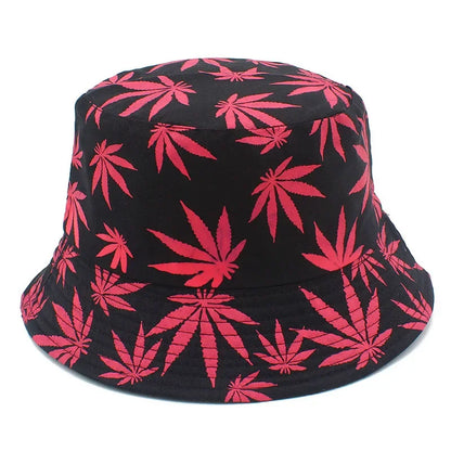 Hats Outdoor Fishman Cap Wide Brim Beach Panama Maple Leaves Sun Caps Men Women Bucket Hat