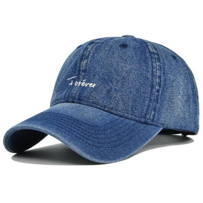 Designer Forever Embroidery Washed Baseball Cap Casquette Homme