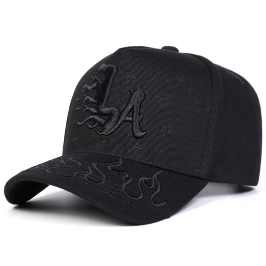 Unisex LA Flame Star Embroidery Baseball Caps
